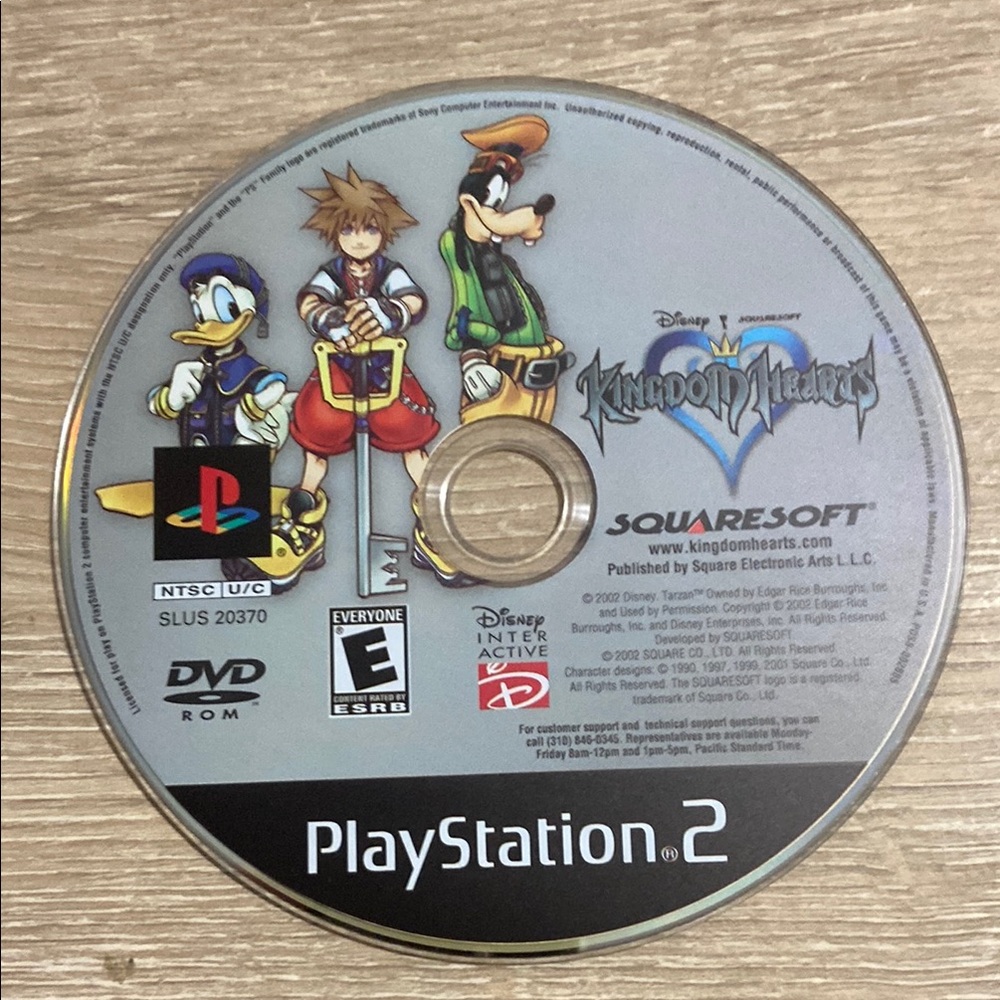 Kingdom Hearts (Sony PlayStation 2, PS2 2002) - Disc Only